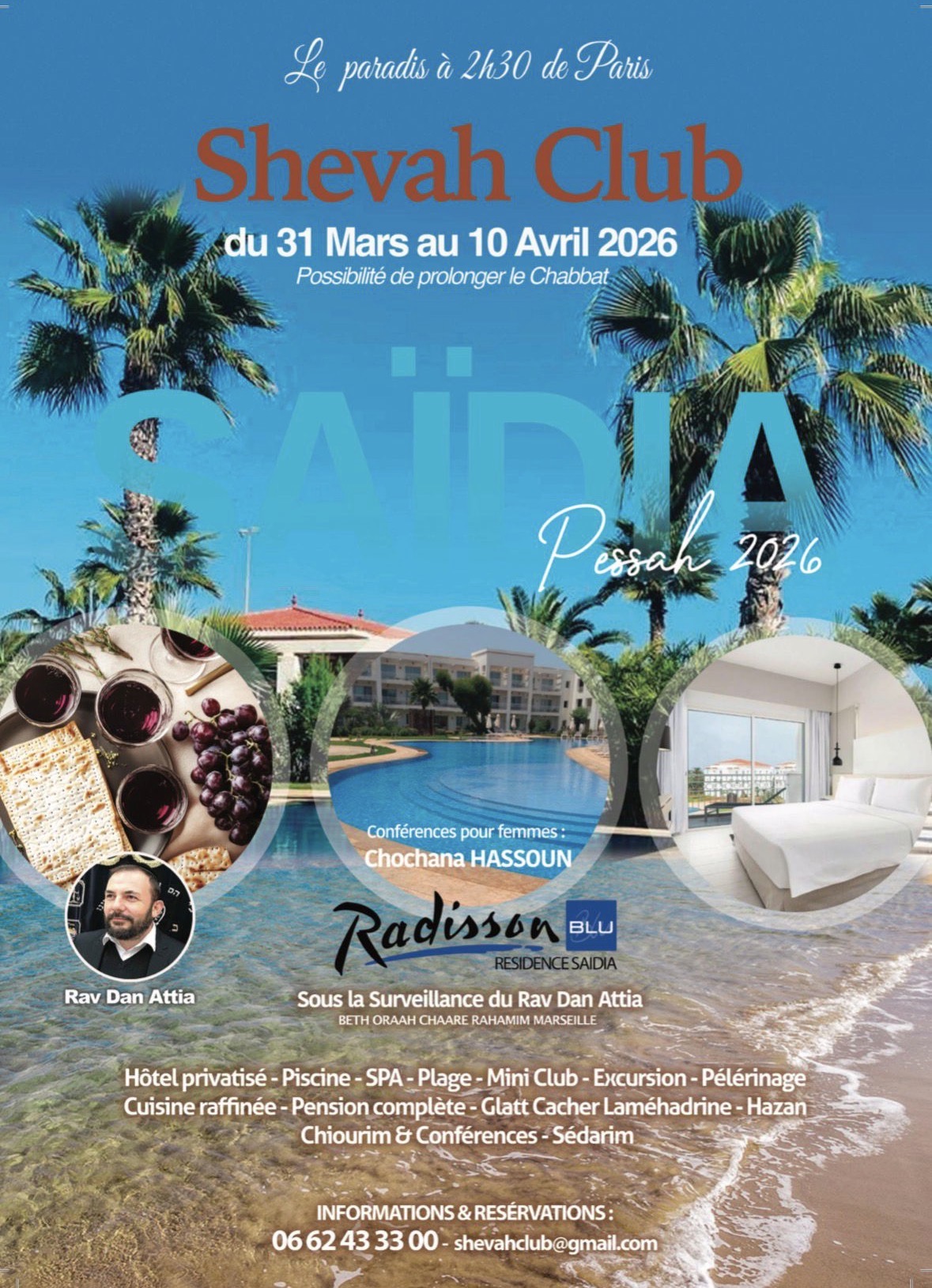 Shevah Club Pessah 2026 - Maroc