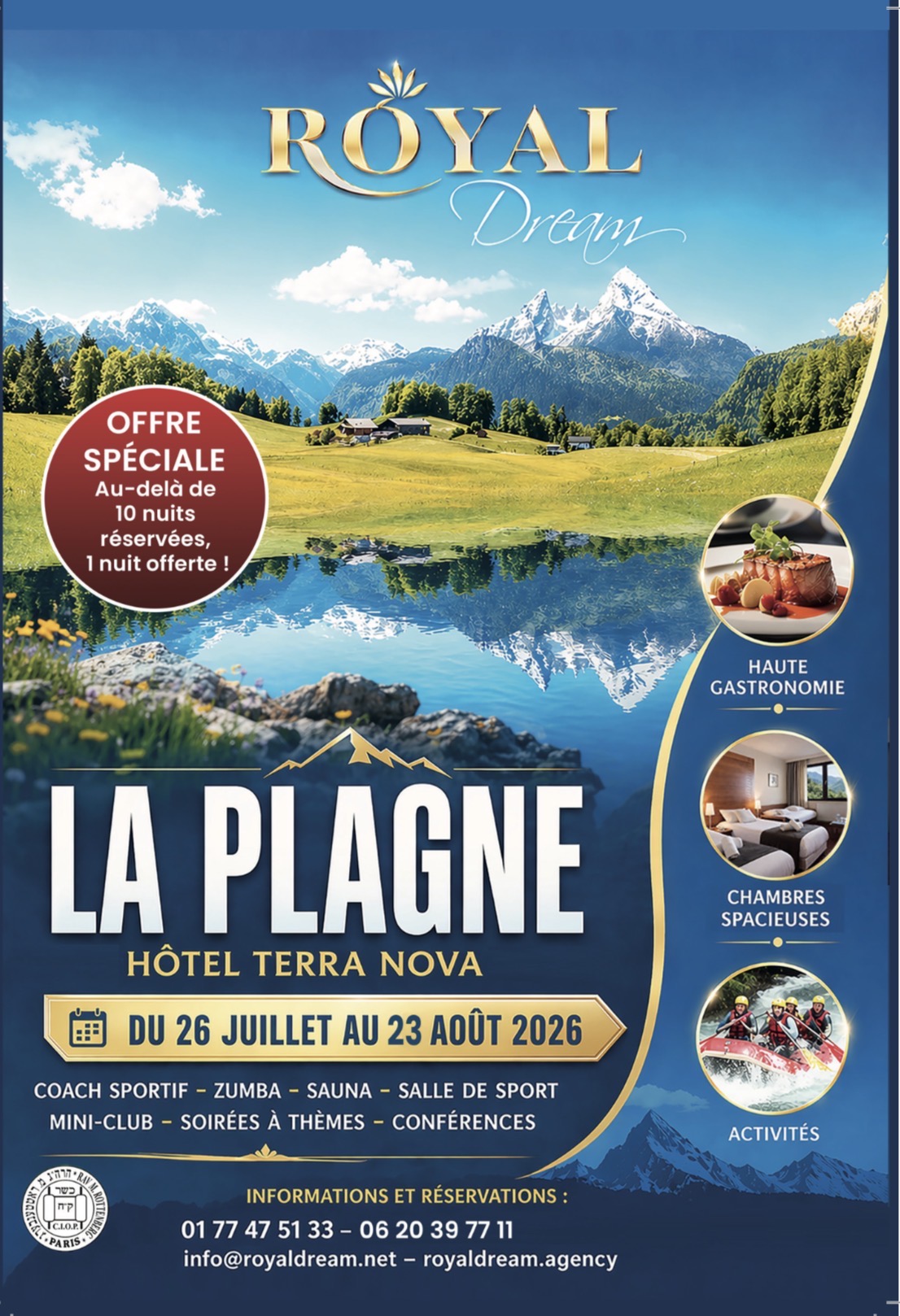 Royal Dream Été 2026 - La Plagne